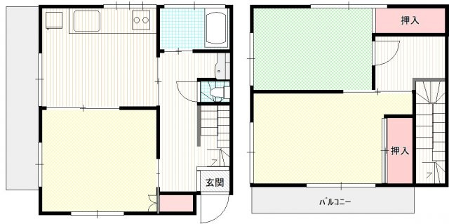 間取り図を表示した平面図